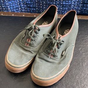 Vans Authentic Army Green Gum Sole
